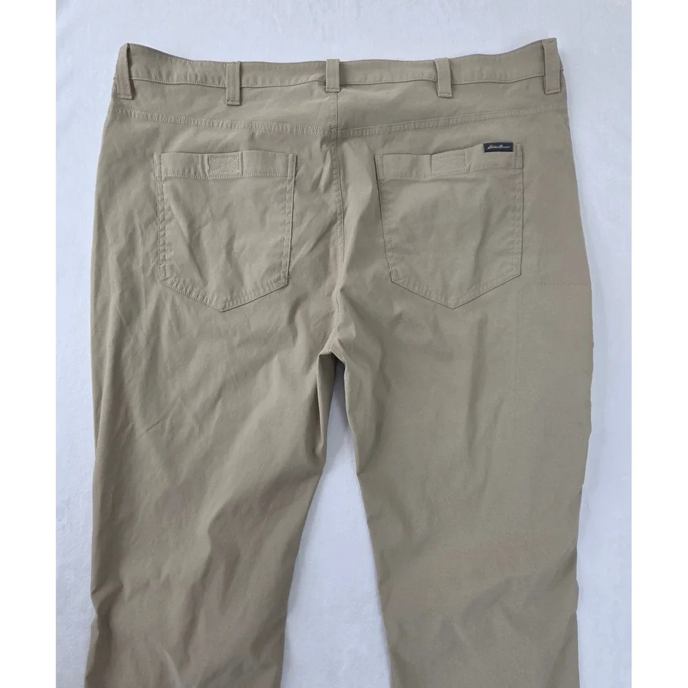Eddie Bauer Tech‎ Pant Mens 40x32 Tan Excellent Outdoor Performance 1423671